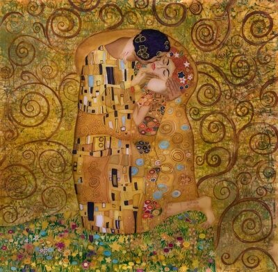 картина австрийского художника Климта «Поцелуй»
