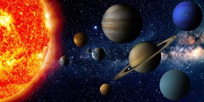 Фотообои на потолок Солнечная система